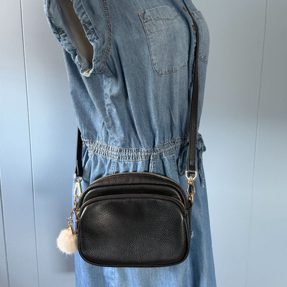 Pom Pom London Camera Crossbody Bag